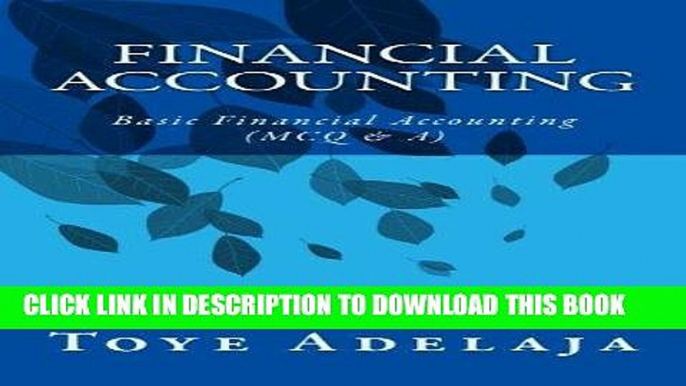 [PDF] Financial Accounting: Basic Financial Accounting (MCQ   A) Full Collection