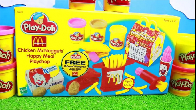 Baby Cooking McDonald's Play Kitchen COOKIE Maker Play-Doh Chicken McNuggets French Fries Happy Meal