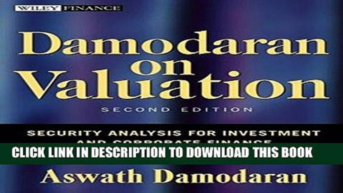 Ebook Damodaran on Valuation: Security Analysis for Investment and Corporate Finance Free Download