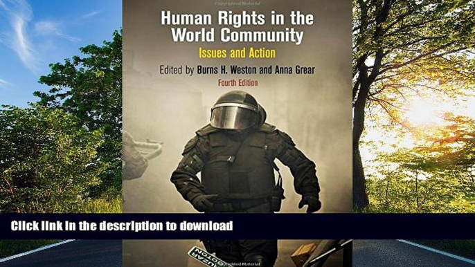 FAVORITE BOOK  Human Rights in the World Community: Issues and Action (Pennsylvania Studies in