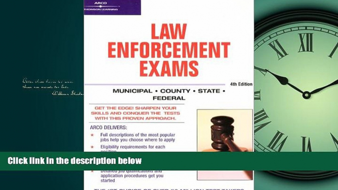 READ book Master the Law Enforcement Exams, 4/e (Arco Master the Federal Law Enforcement Exams)