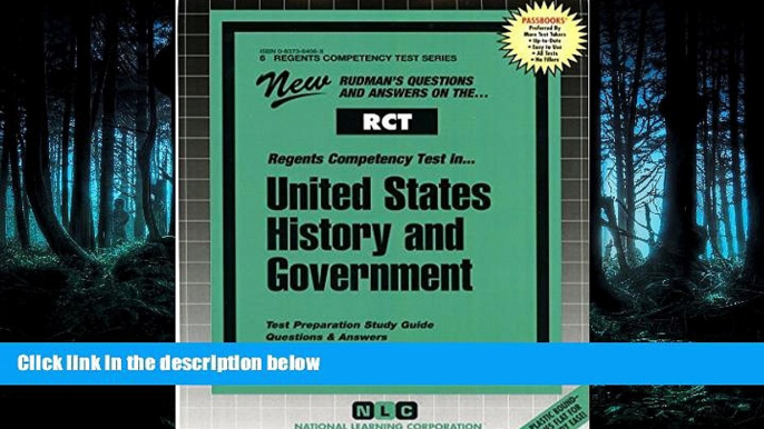 FAVORIT BOOK UNITED STATES HISTORY AND GOVERNMENT (Regents Competency Test Series) (Passbooks)