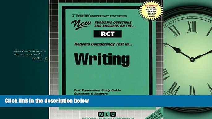 FAVORIT BOOK WRITING (Regents Competency Test Series) (Passbooks) (REGENTS COMPETENCY TEST SERIES