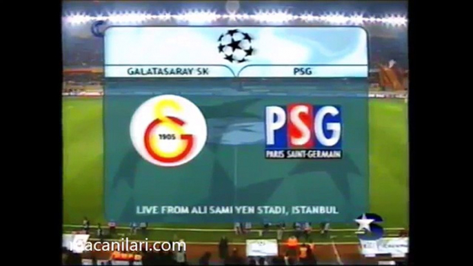 06.12.2000 - 2000-2001 UEFA Champions League 2nd Group Round Group B Matchday 2 Galatasaray 1-0 Paris Saint-Germain