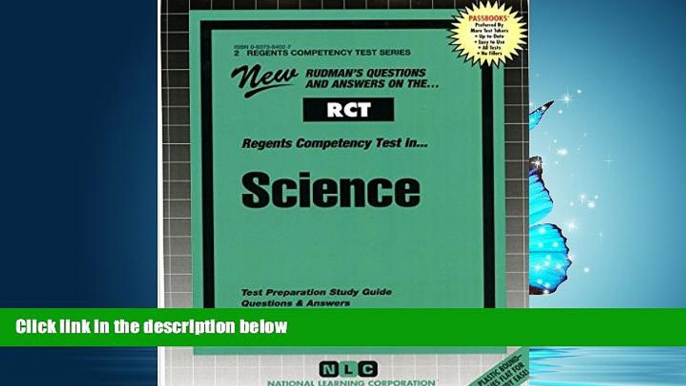 FAVORIT BOOK SCIENCE (Regents Competency Test Series) (Passbooks) (REGENTS COMPETENCY TEST SERIES