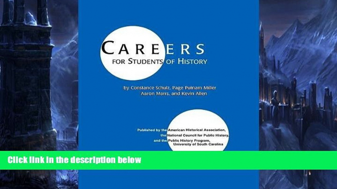 Deals in Books  Careers for Students of History (Students and Professional Concerns)  Premium