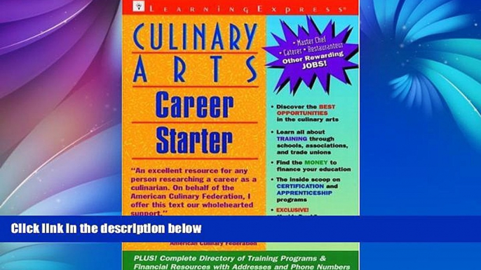 Deals in Books  Culinary Arts Career Starter  Premium Ebooks Online Ebooks