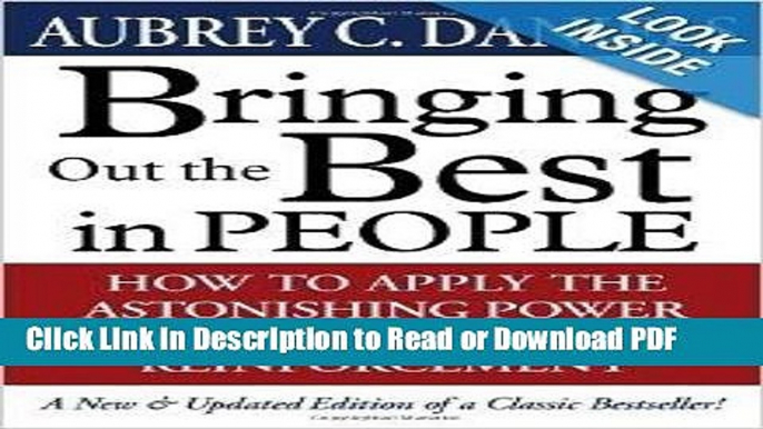 Read Bringing Out The Best In People - How To Apply The Astonishing Power Of Positive