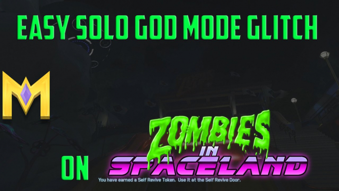 CoD Infinite Warfare Zombie Glitches - SOLO God Mode Glitch - "Spaceland Zombies Glitches"