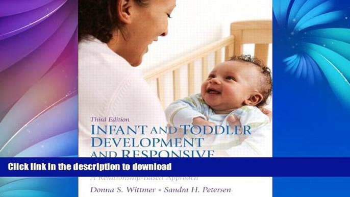 FAVORITE BOOK  Infant and Toddler Development and Responsive Program Planning: A