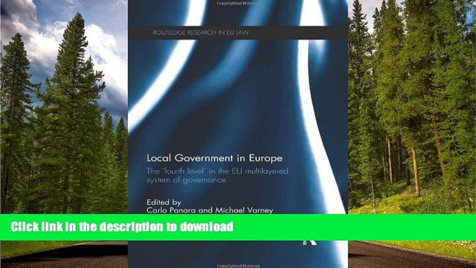 FAVORITE BOOK  Local Government in Europe: The  Fourth Level  in the EU Multi-Layered System of