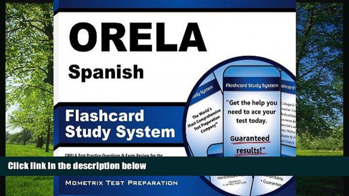 READ book  ORELA Spanish Flashcard Study System: ORELA Test Practice Questions   Exam Review for