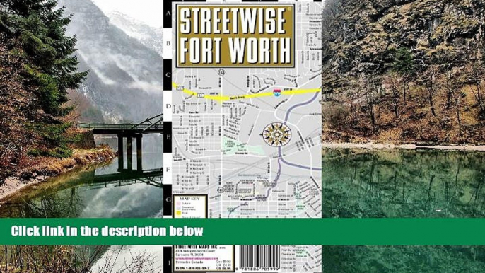 Buy #A# Streetwise Fort Worth Map - Laminated City Center Street Map of Fort Worth, Texas -