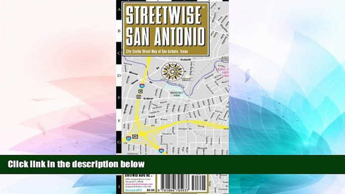 Buy Streetwise Maps Streetwise San Antonio Map - Laminated City Center Street Map of San Antonio,