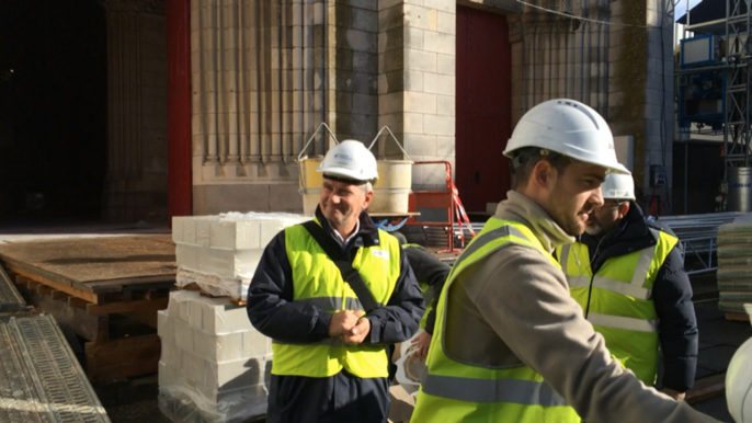 Sur le chantier de restauration de l'église Saint-Donatien