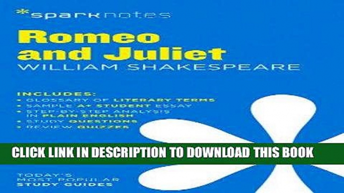 Ebook Romeo and Juliet SparkNotes Literature Guide (SparkNotes Literature Guide Series) Free