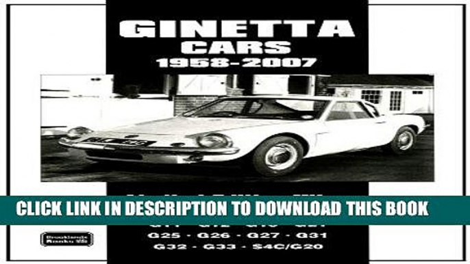 [PDF] FREE Ginetta Cars Limited 1958-2007 Limited Edition Ultra [Download] Full Ebook