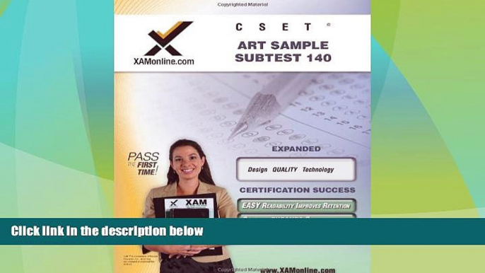 Deals in Books  CSET Art Sample Subtest 140 Teacher Certification Test Prep Study Guide (XAM