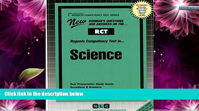 Deals in Books  SCIENCE (Regents Competency Test Series) (Passbooks) (REGENTS COMPETENCY TEST