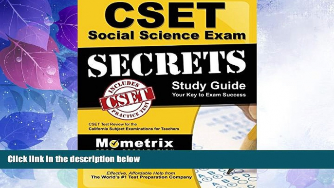 Buy NOW  CSET Social Science Exam Secrets Study Guide: CSET Test Review for the California Subject