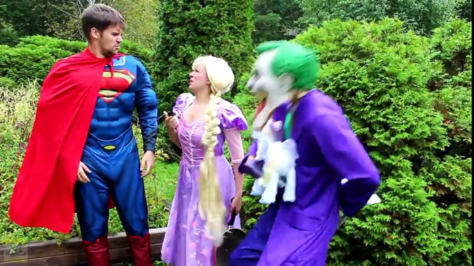 Frozen Elsa & Spiderman VAMPIRE BABY PRANK! w_ Joker Rapunzel Superman Car Maleficent Superheroes - YouTube