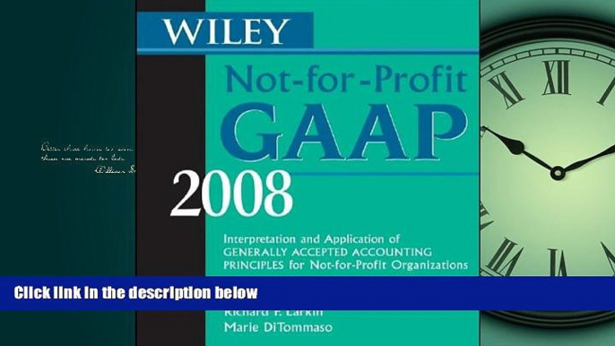 FAVORIT BOOK Wiley Not-for-Profit GAAP 2008: Interpretation and Application of Generally Accepted