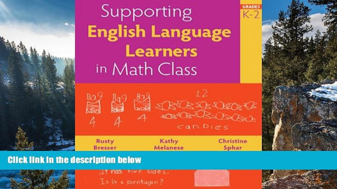 Big Sales  Supporting English Language Learners in Math Class, Grades K-2  Premium Ebooks Best