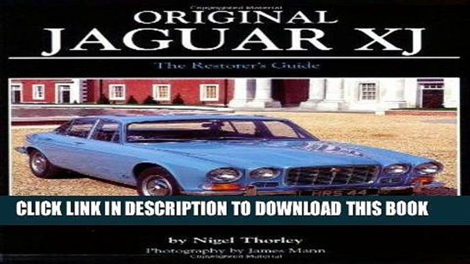 Best Seller Original Jaguar XJ (Original (Motorbooks International)) Free Download