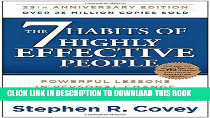 Best Seller The 7 Habits of Highly Effective People: Powerful Lessons in Personal Change Free