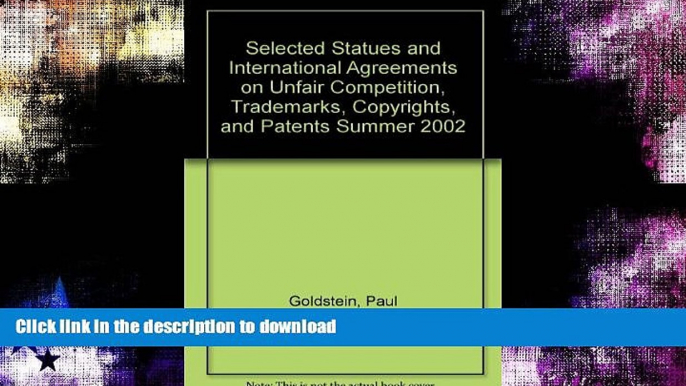 READ  Selected Statutes and International Agreements on Unfair Competition, Trademark, Copyright