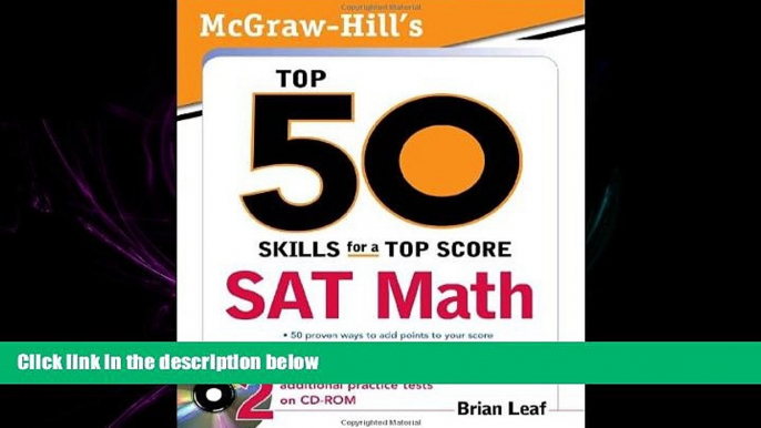 READ THE NEW BOOK  McGraw-Hill s Top 50 Skills for a Top Score: SAT Math BOOOK ONLINE