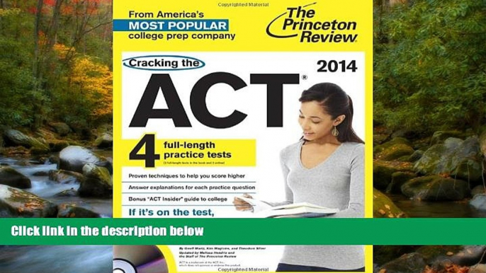 READ book Cracking the ACT with 4 Practice Tests   DVD, 2014 Edition (College Test Preparation)