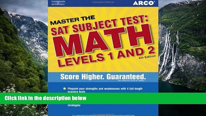 Deals in Books  Master SAT II Math 1c and 2c 4th ed (Arco Master the SAT Subject Test: Math Levels