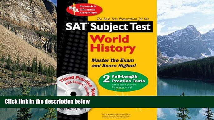 Big Sales  SAT Subject Testâ„¢: World History with CD (SAT PSAT ACT (College Admission) Prep)