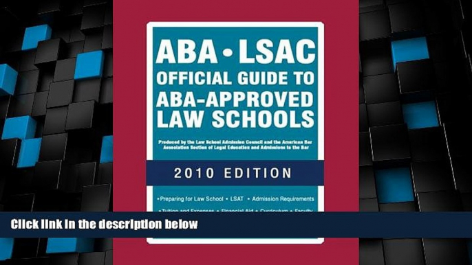 Price ABA-LSAC Official Guide to ABA-Approved Law Schools Wendy Margolis For Kindle