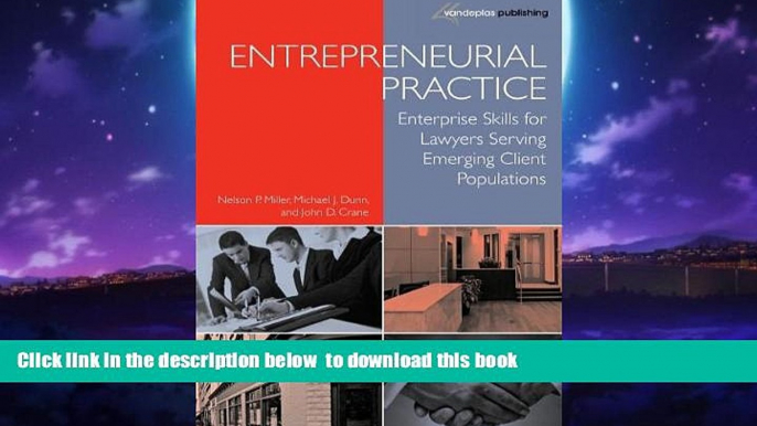 Buy NOW Nelson P. Miller Entrepreneurial Practice: Enterprise Skills for Lawyers Serving Emerging