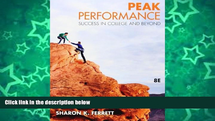 Pre Order Peak Performance: Success in College and Beyond Sharon Ferrett On CD