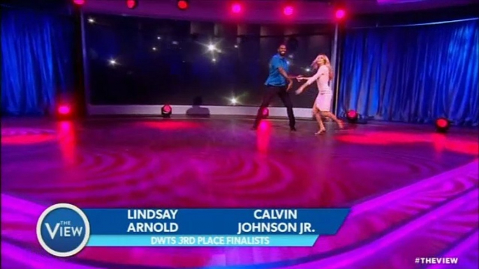 Calvin Johnson & Lindsay Arnold on 'The View'