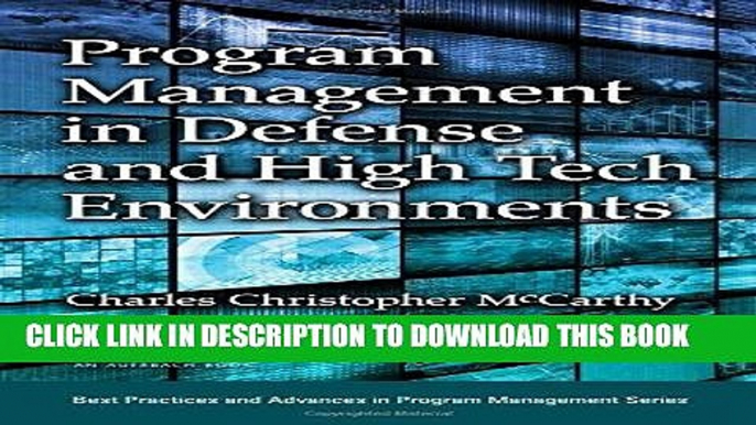 [READ] Online Program Management in Defense and High Tech Environments (Best Practices and