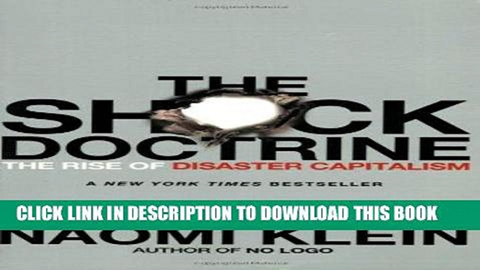 [PDF Kindle] The Shock Doctrine: The Rise of Disaster Capitalism Ebook Download