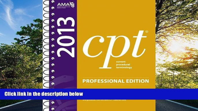 READ book CPT 2013 Professional Edition (Current Procedural Terminology, Professional Ed.