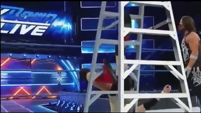 James Ellsworth vs. AJ styles in a Ladder Match - WWE SmackDown 22 November 2016