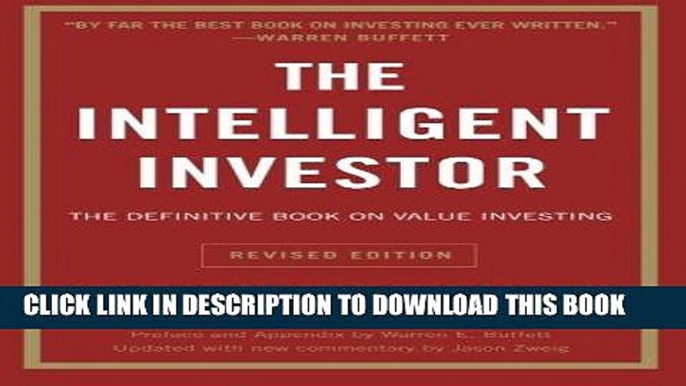 [PDF] The Intelligent Investor: The Definitive Book on Value Investing Full Online