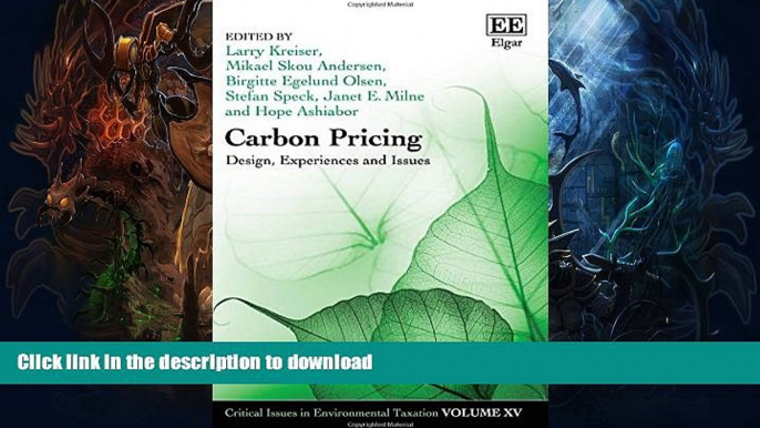 FAVORITE BOOK  Carbon Pricing: Design, Experiences and Issues (Critical Issues in Environmental