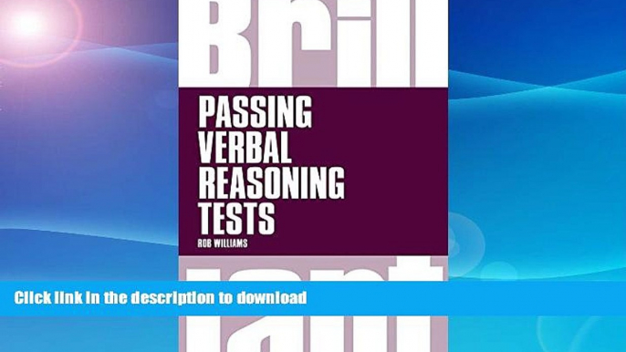 READ  Brilliant Passing Verbal Reasoning Tests: Everything You Need to Know to Practice and Pass