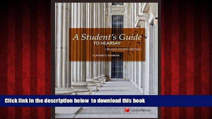 Read book  A Student s Guide to Hearsay BOOOK ONLINE