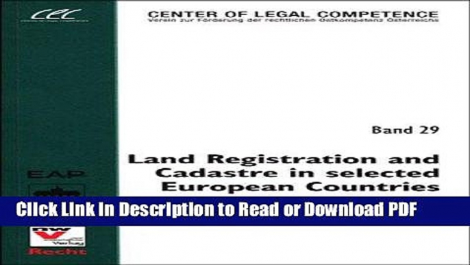 Read Land Registration and Cadastre in Selected European Countries: Austria, Bulgaria, Croatia,