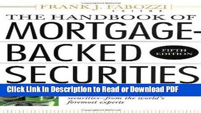 Read Handbook of Mortgage Backed Securities Free Books