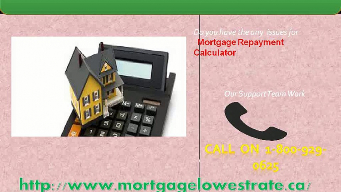 Dial on Mortgage Repayment Calculator 1-800-929-0625 for Solutions