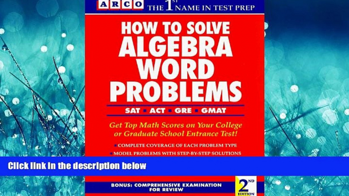 EBOOK ONLINE  How to Solve Algebra Word Problems READ ONLINE